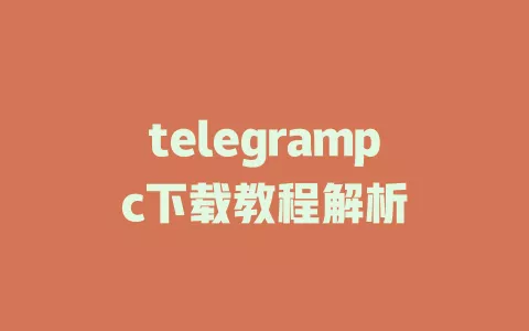 telegrampc下载教程解析 一